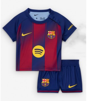 Billiga Barcelona Robert Lewandowski #9 Hemmatröja Barn 2025-26 Kortärmad (+ Korta byxor)